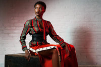 Striped Silk Blouse Liam Fashions 